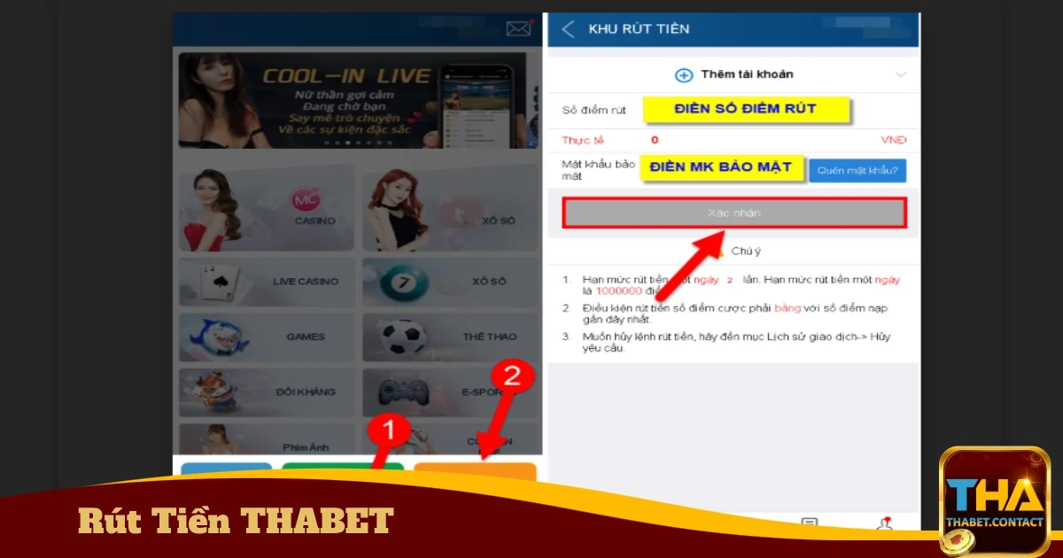 Bước 4: Xác nhận và chờ hệ thống xử lý giao dịch